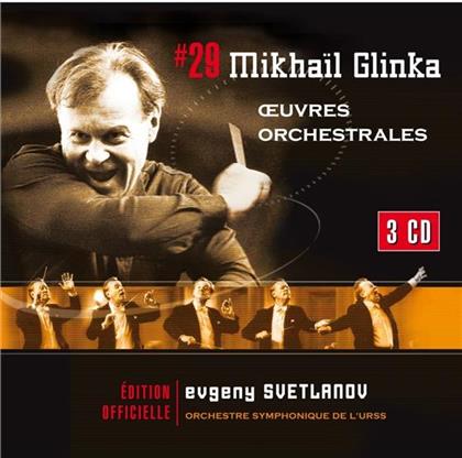 Yevgeny Svetlanov & Michail Glinka (1804-1857) - Oeuvres Orchestrales (3 CDs)