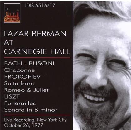 Lazar Berman & Bach/Busoni - Canegie Hall (2 CDs)