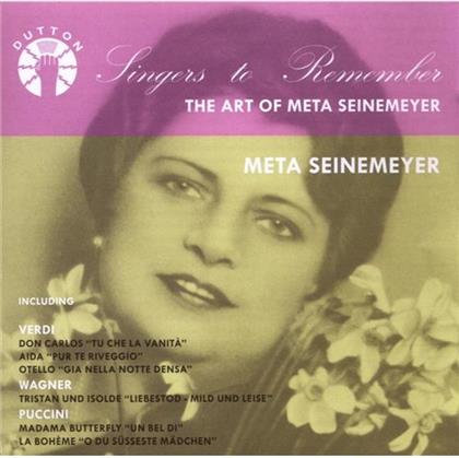 Meta Seinemeyer & Various - Singers To Remember Art Of Meta