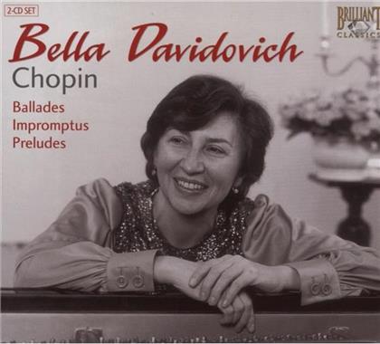 Bella Davidovich & Frédéric Chopin (1810-1849) - Balladen/Impromptus/Preludes (2 CDs)