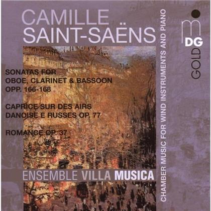Ensemble Villa Musica & Camille Saint-Saëns (1835-1921) - Kammermusik Für Holzbläser Und Klavier