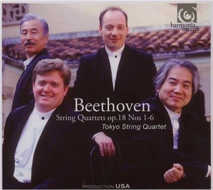 Tokyo String Quartet & Ludwig van Beethoven (1770-1827) - Streichquart.Op.18,1-6
