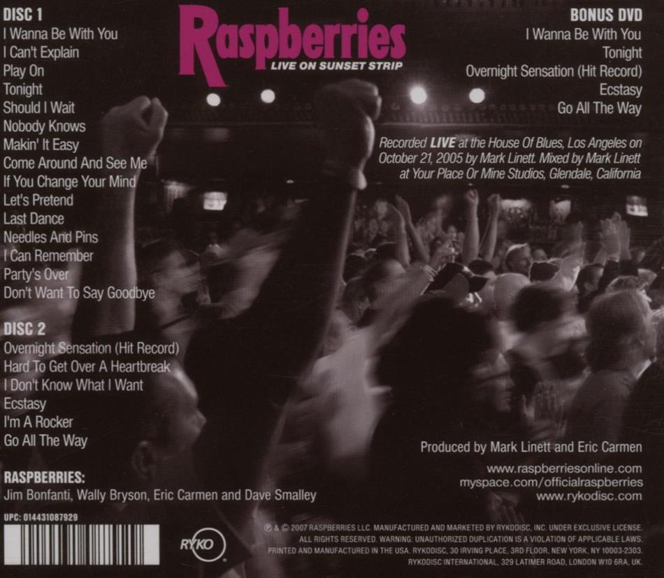 Live On Sunset Strip 2 Cds Dvd By The Raspberries Cede Com
