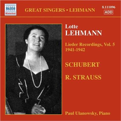 Lotte Lehmann & --- - Lieder Volume 5 (1941-42)