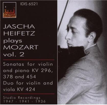 Jascha Heifetz & Wolfgang Amadeus Mozart (1756-1791) - Duett Fuer Violine & Bratsche