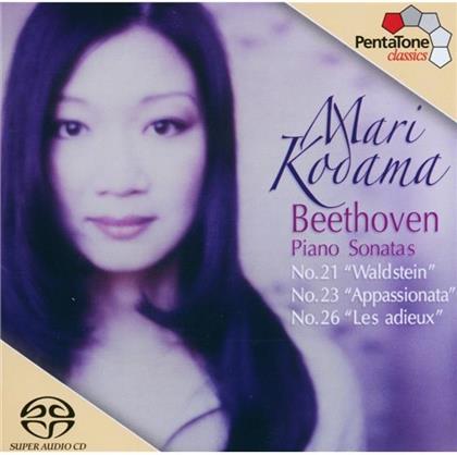 Mari Kodama & Ludwig van Beethoven (1770-1827) - Piano Sonatas 21,23,26 (Hybrid SACD)