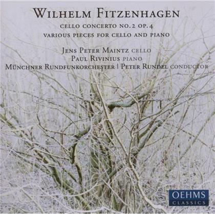 Maintz Jens Peter / Rivinius Paul & Wilhelm Fitzenhagen - Cellokonzert 2/Werke Für Cello + Klavier
