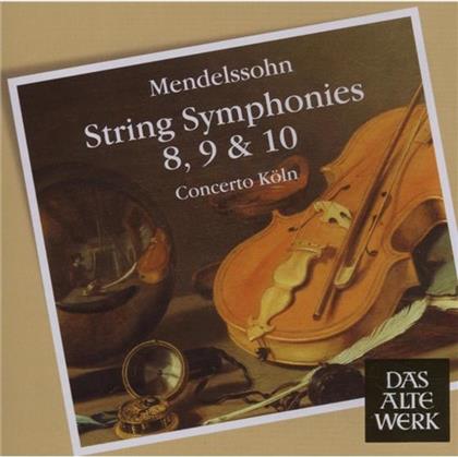 Concerto Köln & Felix Mendelssohn-Bartholdy (1809-1847) - Streichersinfonie Nr 8-10