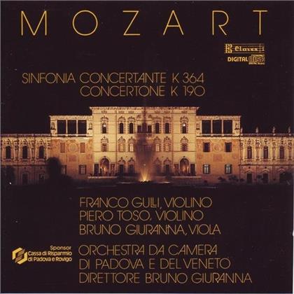 Giuranna/Gulli/Toso/Padova E Del Veneto & Wolfgang Amadeus Mozart (1756-1791) - Sinfonia Concertante K 364/Concertone