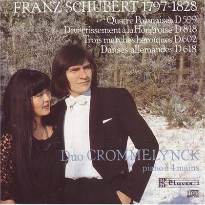 Duo Crommelynck & Franz Schubert (1797-1828) - Four Polonaises/Hung.Divert./3 Her.March