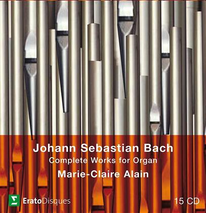 Marie-Claire Alain & Johann Sebastian Bach (1685-1750) - Complete Organ Works (15 CDs)