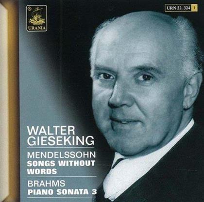 Walter Gieseking (1895-1956) & Felix Mendelssohn-Bartholdy (1809-1847) - Lieder Ohne Worte Op19/1,6, Op