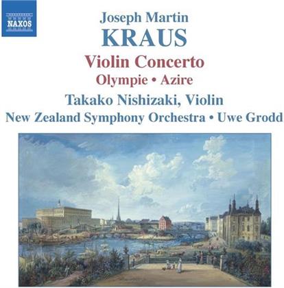 Nishizaki Takako/Grodd Uwe/New Zealand & Joseph Martin Kraus (1756-1792) - Violinkonzert/Olympie/Azire