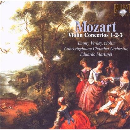Emmy Verhey & Wolfgang Amadeus Mozart (1756-1791) - Violinkonz Nr 1-3