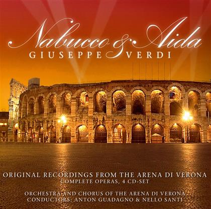 Orchestra dell'Arena di Verona & Giuseppe Verdi (1813-1901) - Nabucco & Aida - Collector Box Live Verona (4 CDs)