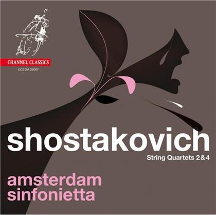 Amsterdam Sinfonietta & Dimitri Schostakowitsch (1906-1975) - Quartett Nr2 Op68, Nr4 Op8