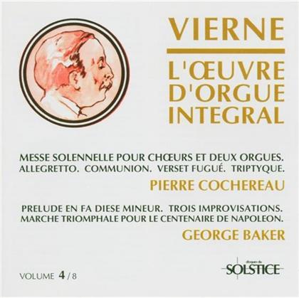 Cochereau, Orgel Notre-Dame & Louis Vierne (1870-1937) - Werk Fuer Orgel, Das Vol 4