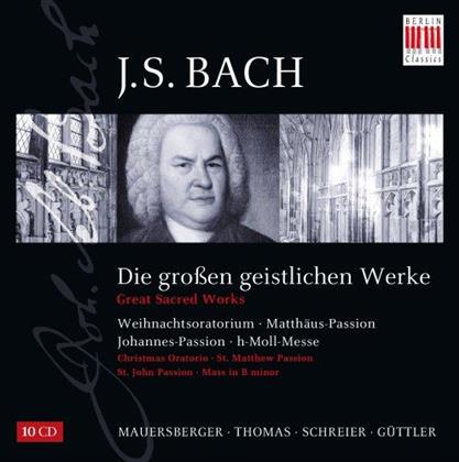 Mauersberger/Flämig/Schreier & Johann Sebastian Bach (1685-1750) - Die Grossen Geistlichen Werke (10 CDs)