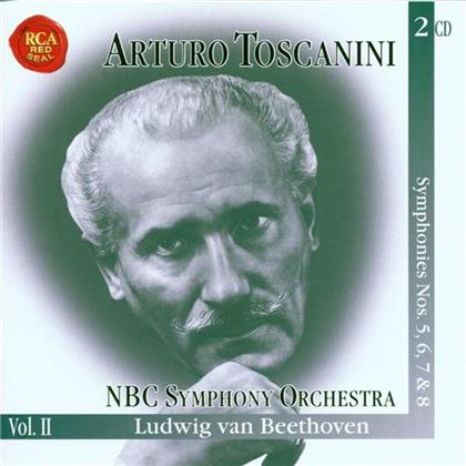 Arturo Toscanini & Ludwig van Beethoven (1770-1827) - Sinfonien 5,6,7 & 8 (2 CDs)