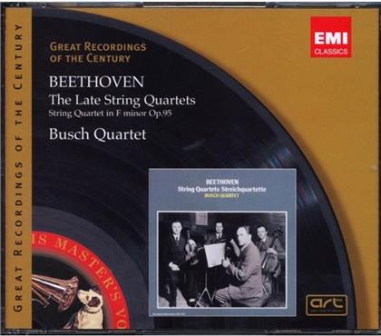 --- & Ludwig van Beethoven (1770-1827) - Late Quartets Busch Quartets (3 CDs)