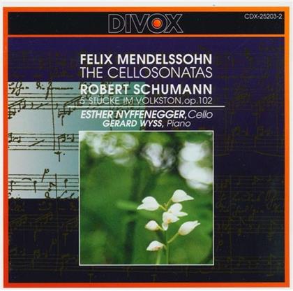 Nyffenegger Esther/Wyss Gerard & Felix Mendelssohn-Bartholdy (1809-1847) - Cello Sonaten