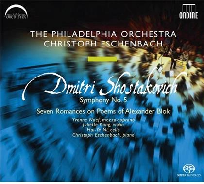 Dimitri Schostakowitsch (1906-1975), Christoph Eschenbach, Yvonne Naef & Christoph Eschenbach - Symphony 5 / Romances On B. (Slip) (Hybrid SACD)
