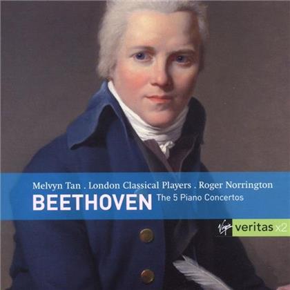 Norrington/London Class. P. & Ludwig van Beethoven (1770-1827) - 5 Piano Concertos (2 CDs)