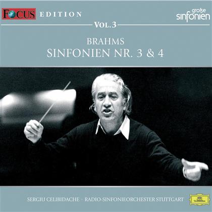 Sergiu Celibidache & Johannes Brahms (1833-1897) - Focus Edition 3 Sinfonien 3 &