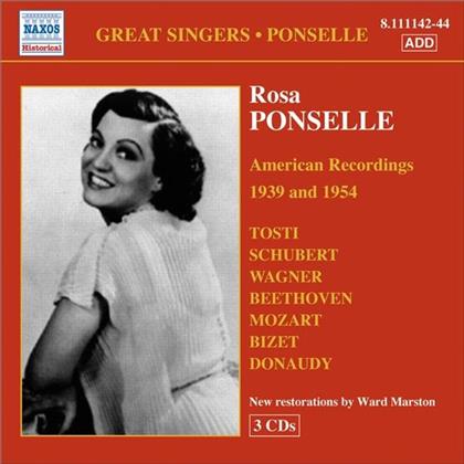 Rosa Ponselle & Tosti/Schubert/Wagner - American Rec.1939&54 (2 CDs)