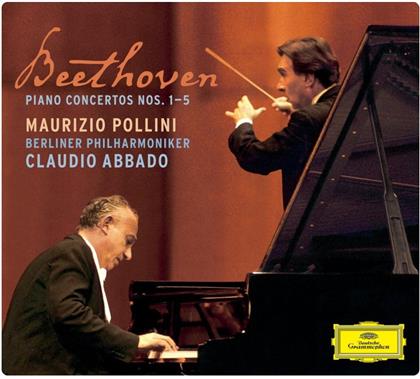 Ludwig van Beethoven (1770-1827), Claudio Abbado, Ilya Gringolts, Mario Brunello, … - Piano Concertos 1-5 / Triple Concert (3 CDs)