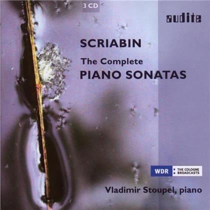 Vladimir Stoupel & Alexander Scriabin (1872-1915) - Klaviersonaten Kpl. (3 CDs)