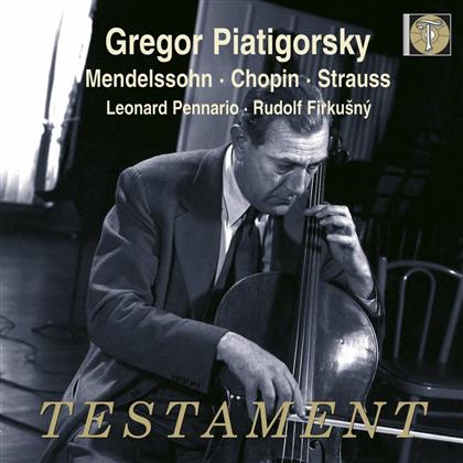 Gregor Piatigorsky & Felix Mendelssohn-Bartholdy (1809-1847) - Sonate Fuer Cello & Klavier