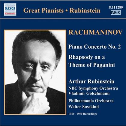 Arthur Rubinstein & Sergej Rachmaninoff (1873-1943) - Klav.Konz.2/Paganini-Rhapsodie