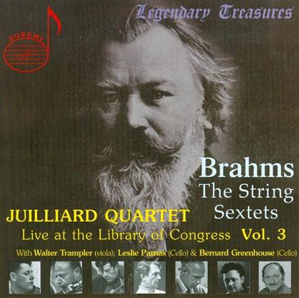 Juillard String Quartet & Johannes Brahms (1833-1897) - Sextett Nr1 Op18, Nr2 Op36 8.10.1965