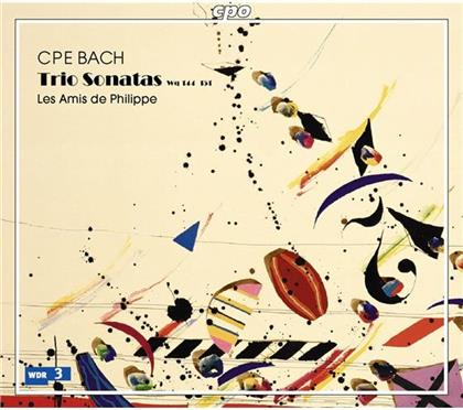 Les Amis De Philippe & Carl Philipp Emanuel Bach (1714-1788) - Sonate Fuer Floete, Violine & .. (2 CDs)