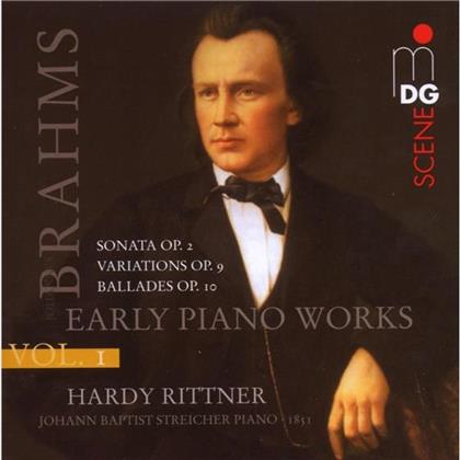 Hardy Rittner & Johannes Brahms (1833-1897) - Frühe Klavierwerke 1/Sonata No. 2 (SACD)