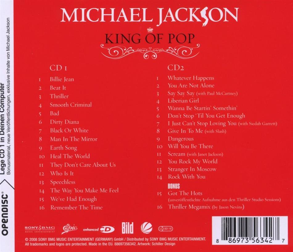 King Of Pop 2 Cds By Michael Jackson Cede Com