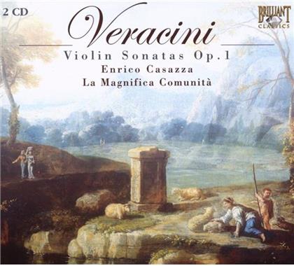 Enrico Casazza & Francesco Maria Veracini (1690-1768) - Violinsonaten Op.1 (2 CDs)