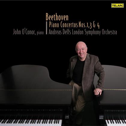 John O'conor & Ludwig van Beethoven (1770-1827) - Klavier Konzert 1/3/4 (2 CDs)