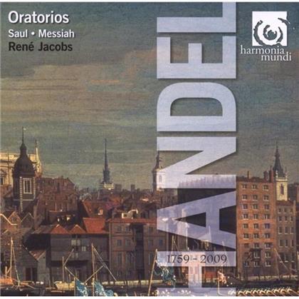 Rene Jacobs & Georg Friedrich Händel (1685-1759) - Messiah/Saul (4 CDs)
