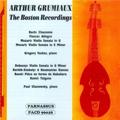 Tucker G./Grumiaux A./Ulanowsky & Bach,Fiocco,Mozart,Debussy - Boston Recordings