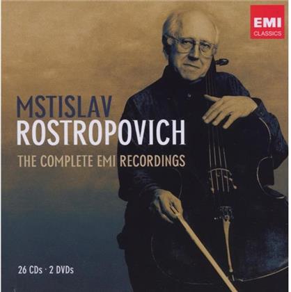 Mstislav Rostropovitsch - Complete Emi Recordings (26 CDs + 2 DVDs)