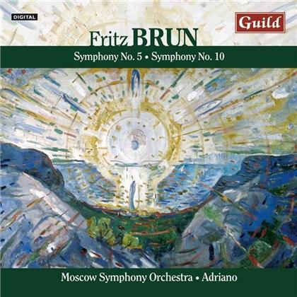 Moscow Symphony Orchestra & Fritz Brun - Symphony No. 5 & 1