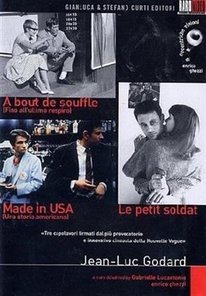 Cofanetto Jean-Luc Godard - A bout de souffle/Made in USA/Le petit soldat (3 DVDs + Buch)