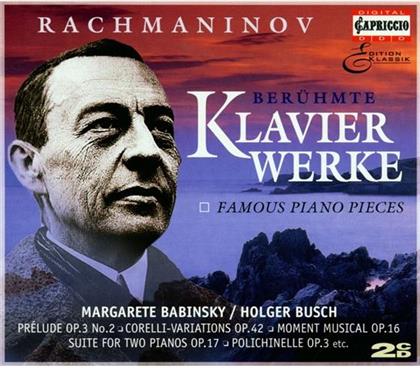 Babinsky & Sergej Rachmaninoff (1873-1943) - Berühmte Klavierwerke (2 CDs)