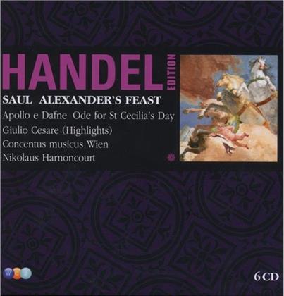 Nikolaus Harnoncourt & Georg Friedrich Händel (1685-1759) - Vol.7Saul/Alexanders Feast/Apo (6 CDs)