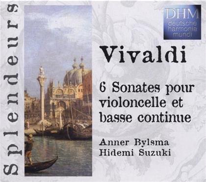 Anner Bylsma & Antonio Vivaldi (1678-1741) - Splend - 6 Sonatas P.Violoncelle