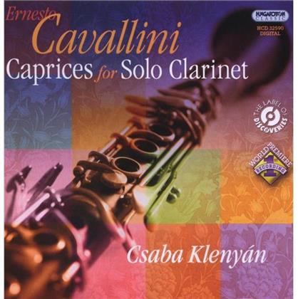 Csaba Klenyan & Ernesto Cavallini (1807-1874) - Caprice Fuer Solo Klarinette