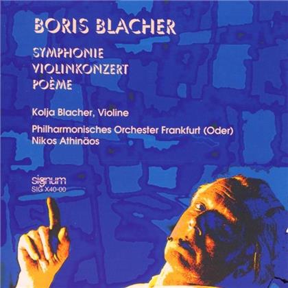 Athinäos/Staatsorch.Fra & B. Blacher - Symphonie, Violinkonzert, Poem