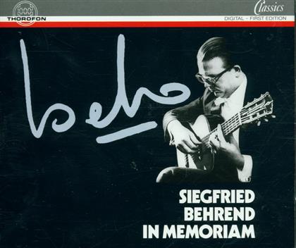 Siegfried Behrend & --- - Siegfried Behrend In Memoriam (2 CD)